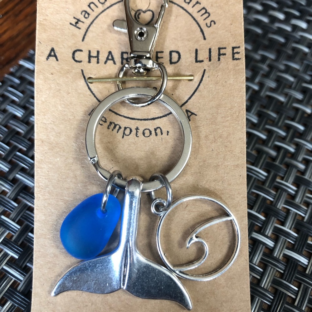 NOT FOR SALE.  NWT, Handmade by A Charmed Life. Sea Glass & Ocean 🌊